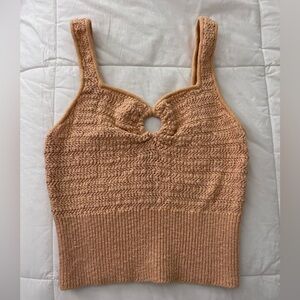 Yellow Knit Tank Top - Abercrombie & Fitch, size small